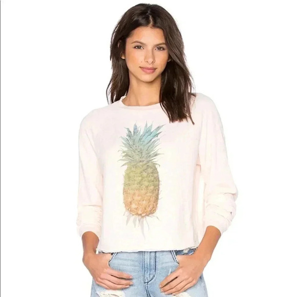 Wildfox Pineapple Long Sleeve in Chapstick - Picture 1 of 11